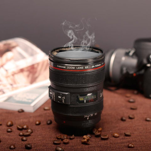 New Camera Lens Coffee Cup