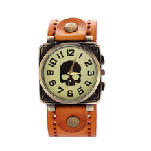 SKULL LOOK...!!!! Watches Vintage Quartz Analog Punk Watch