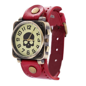 SKULL LOOK...!!!! Watches Vintage Quartz Analog Punk Watch