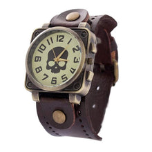 SKULL LOOK...!!!! Watches Vintage Quartz Analog Punk Watch