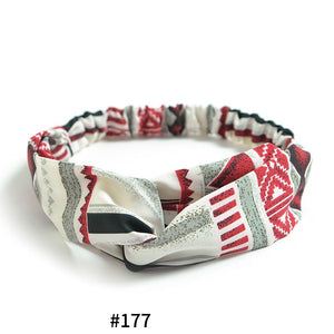 Women's Satin elastic cross headband