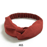 Women's Satin elastic cross headband
