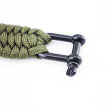 Paracord Survival Bracelet with Adjustable D Shackle