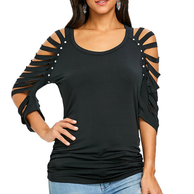 Ripped Sleeve Shirt