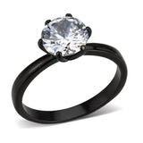 CZ Diamond Element Black Sized ring